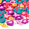  75Pcs 5 Style Opaque Acrylic/Resin Beads DIY-TA0004-29-22