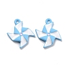 Spray Painted Alloy Enamel Pendant PALLOY-Z014-19-1