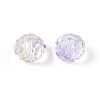 Baking Paint Transparent Glass Beads GLAA-N011-10mm-06-2