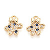 Brass Micro Pave Cubic Zirconia Charms KK-N263-147D-G-1