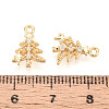 Brass Micro Pave Cubic Zirconia Charms KK-N263-145A-G-3