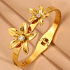 304 Stainless Steel Rhinestone Hinged Bangles for Women WG2B9FA-02-1