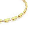 Brass Micro Pave Cubic Zirconia Link Tennis Necklaces for Women NJEW-T013-01G-01-3