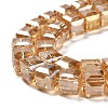 Electroplate Glass Beads Strands LS-EGLA-D018-8x8mm-49-3