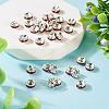 30Pcs 2 Colors Brass Rhinestone Spacer Beads RB-TA0001-29A-3