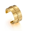 304 Stainless Steel Cuff Bangles BJEW-M082-05G-3
