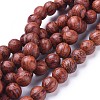 Wood Beads Strands WOOD-F008-03-B-2