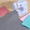 Stripe Cotton Fabric DIY-WH0671-390C-4