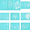 Christmas Reindeer Self-Adhesive Silk Screen Printing Stencil DIY-OC0001-99B-1