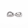 Brass Micro Pave Clear Cubic Zirconia Charms KK-S356-737-2
