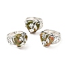 Natural Unakite Adjustable Rings RJEW-P043-03P-08-1