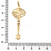 Brass Micro Pave Cubic Zirconia Big Pendants X1-KK-B147-04G-10-3