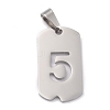 Non-Tarnish 304 Stainless Steel Pendants STAS-O127-B05-1