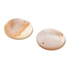 Natural White Shell Mother of Pearl Shell Pendants SSHEL-D080-2