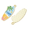 Ocean Alloy Enamel Pendants ENAM-B041-01T-3
