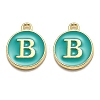 Golden Plated Alloy Enamel Charms LS-ENAM-Q437-15B-1