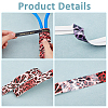 SUPERFINDINGS 6Pcs 6 Styles Leopard Print & Camouflage Pattern PU Leather Dry Racquet Overgrip AJEW-FH0004-61-4