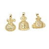 Micro Pave Clear Cubic Zirconia Pendants KK-L253-13G-1