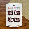 Metal Enamel Snap Hair Clips PW-WG7630D-03-1