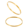 2Pcs 304 Stainless Steel Plain Bangles BJEW-UN0001-49-1
