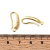 Brass Micro Pave Clear Cubic Zirconia Earring Hooks KK-Z154-12G-3