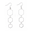 304 Stainless Steel Dangle Earrings EJEW-JE04001-03-1