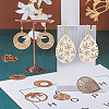 24Pcs 6 Style Rack Plating Brass Filigree Pendants KKC-TA0001-01-8