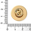 304 Stainless Steel Flat Round Brooch Brooch Base Settings LS-STAS-S172-10B-G-3