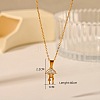 304 Stainless Steel Crystal Rhinestone Pendant Necklaces FS-WG5BCFA-05-1