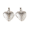 Floral Embossed Brass Locket Pendants KK-CBA7157-06P-1