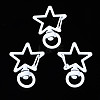 Spray Painted Eco-Friendly Alloy Swivel Snap Hooks Clasps PALLOY-T080-14M-NR-1