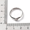 Non-Tarnish 304 Stainless Steel Pad Ring Settings STAS-K278-11A-P-3