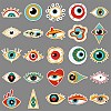 50Pcs Eye PET Stickers PW-WG6B239-01-5