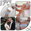 3D Flower Polyester Lace Elastic Bridal Garters AJEW-WH0470-03B-5