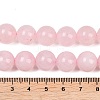 Round Natural Rose Quartz Gemstone Bead Strands G-J333-02-12mm-5