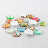 Mixed Map Printed Dome Glass Cabochons X-GGLA-A002-25mm-MM-2