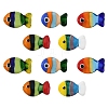 10Pcs 5 Colors Handmade Lampwork Beads LAMP-YW0001-62-1