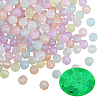 200Pcs Luminous Acrylic Beads OACR-PA0001-16-1