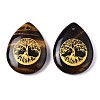 Natural Tiger Eye Pendants G-T122-71C-2