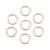 Brass Closed Jump Rings KK-D257-01RG-04-1