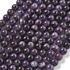 Natural Amethyst Beads Strands G-M445-8MM-01G-1