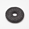 Natural Lava Rock Disc Big Pendants X-G-M203-04-1