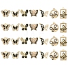 28Pcs 7 Styles Alloy Enamel Pendants FIND-FS0003-21-1