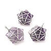 Natural Amethyst Pendants G-D458-07P-05-RS-1