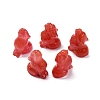 Synthetic Cherry Quartz Glass Display Decorations DJEW-P019-A20-1