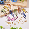DIY Butterfly Wing Earring Making Kit DIY-TA0005-17-6
