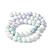 Electroplate Glass Beads Strands LAMP-S068-11C-2
