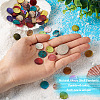 Craftdady 100Pcs 10 Colors Spray Paint Natural Akoya Shell Pendants SHEL-CD0001-01-11