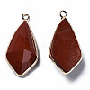 Natural Red Jasper Charms G-Q998-029D-3