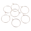 Ion Plating(IP) 316L Surgical Stainless Steel Hoop Earring Findings STAS-G130-03RG-21MM-2